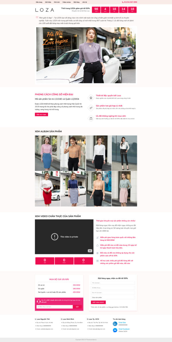 Theme WordPress Website Fashion 5