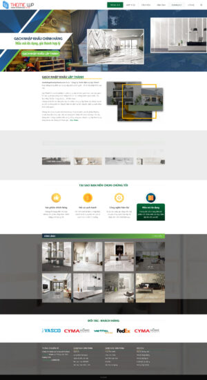 Theme WordPress Website Gạch
