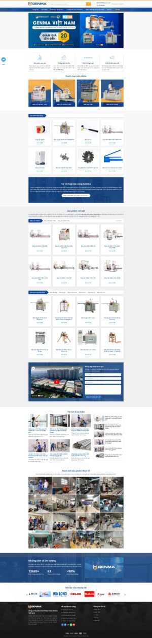 Theme WordPress Website Máy Cơ Khí