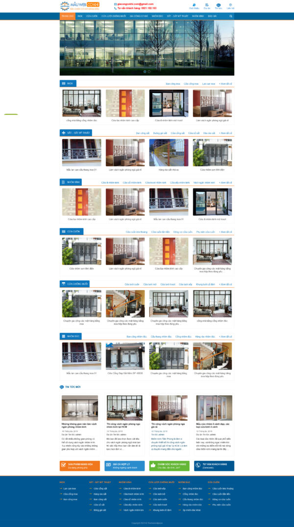 Theme WordPress Website Gia Công Cơ Khí