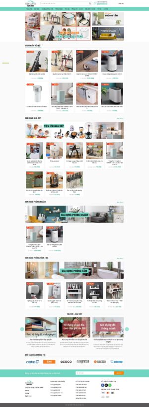 Theme WordPress Website Gia Dụng 1