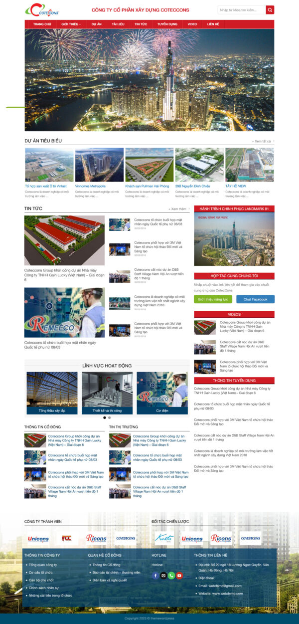 Theme WordPress Website Giới Thiệu Công Ty 3