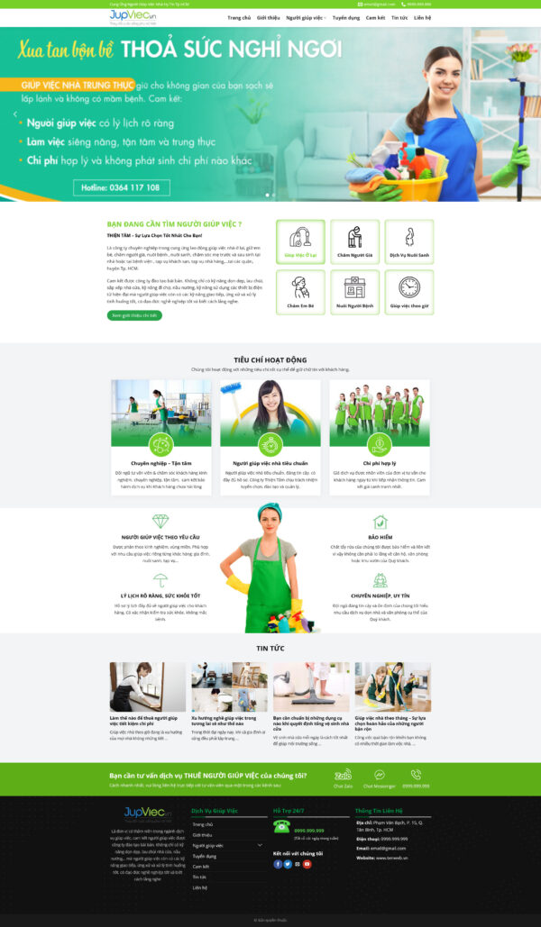 Theme WordPress Website Giúp Việc