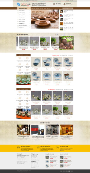 Theme WordPress Website Gốm