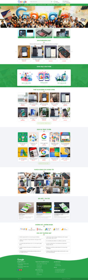 Theme WordPress Website Google Shop