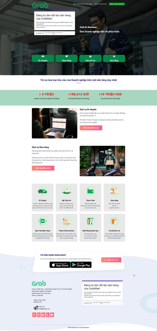 Theme WordPress Website Grab