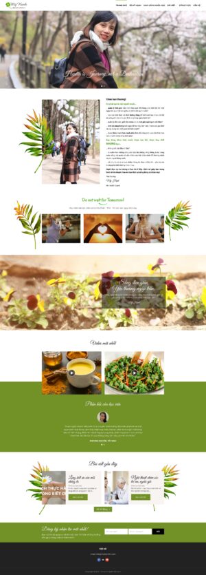Theme WordPress Website Huấn Luyện Viên Sức Khỏe