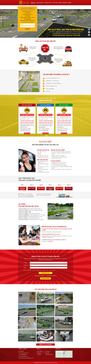 Theme WordPress Website Học Lái Xe