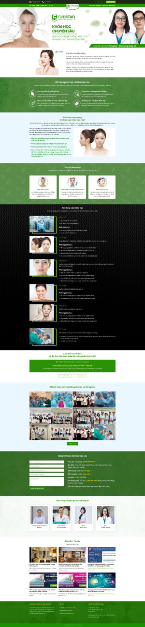 Theme WordPress Website Học Làm Đẹp