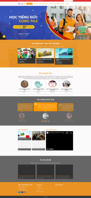 Theme WordPress Website Học Tiếng Đức