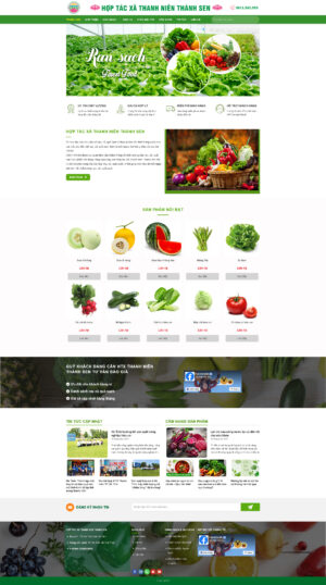 Theme WordPress Website Hợp Tác Xã
