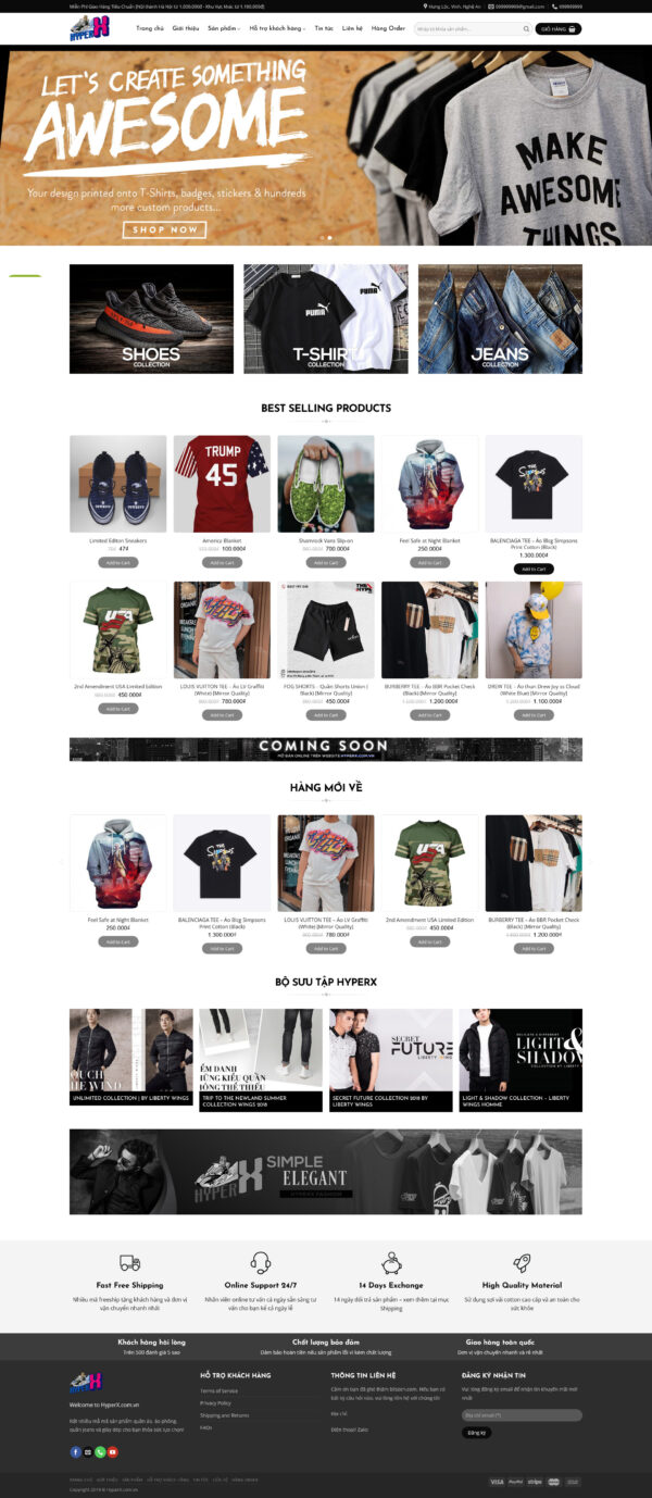 Theme WordPress Website HyperX