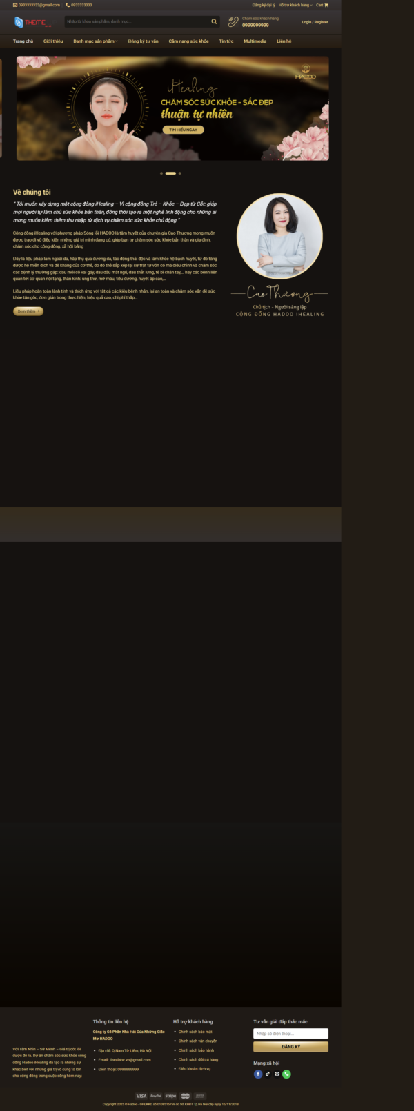 Theme WordPress Website IHealing