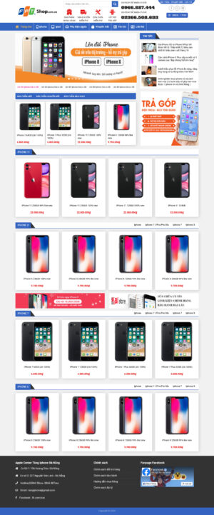 Theme WordPress Website Iphone