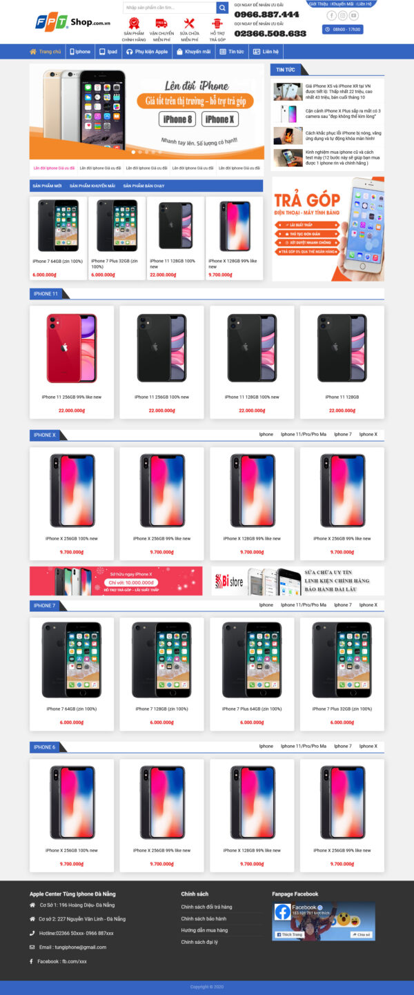 Theme WordPress Website Iphone