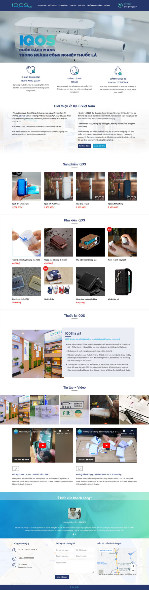 Theme WordPress Website IQOS