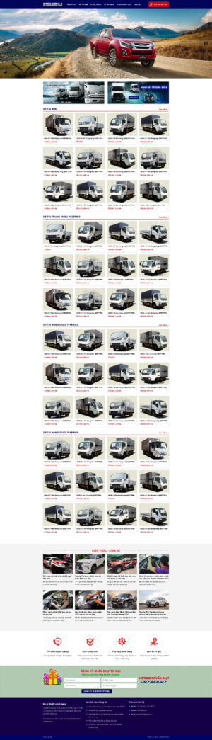 Theme WordPress Website Isuzu