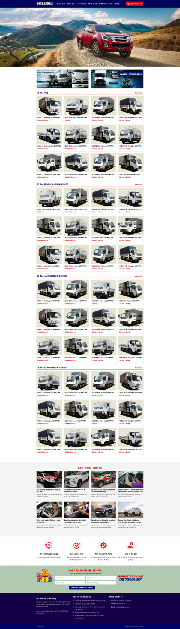 Theme WordPress Website Isuzu