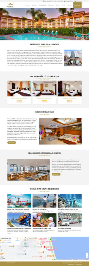 Theme WordPress Website Khách Sạn 3