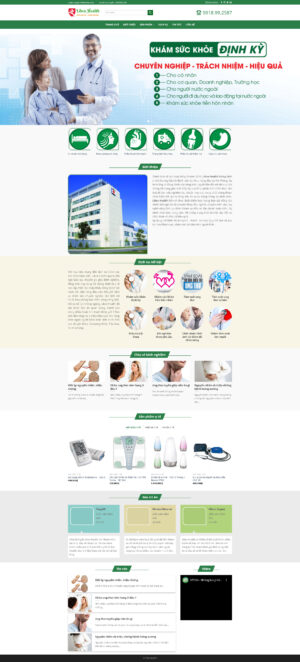 Theme WordPress Website Khám Sức Khỏe 2