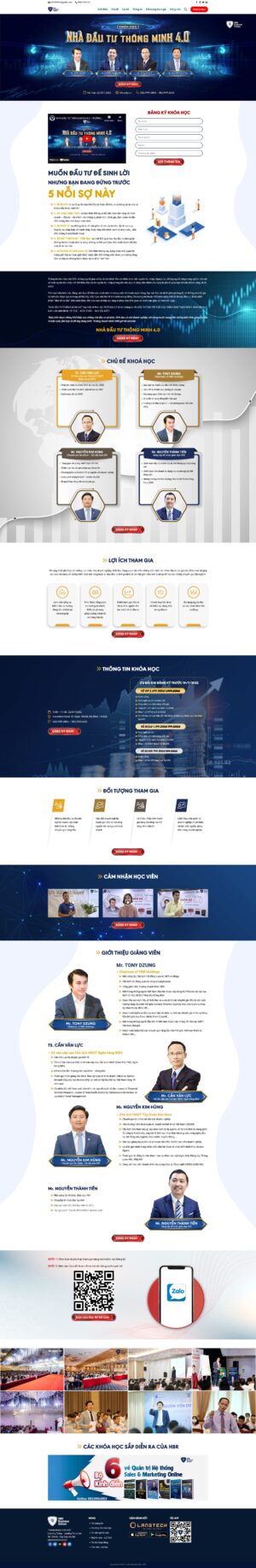 Theme WordPress Website Khóa Học Đầu Tư