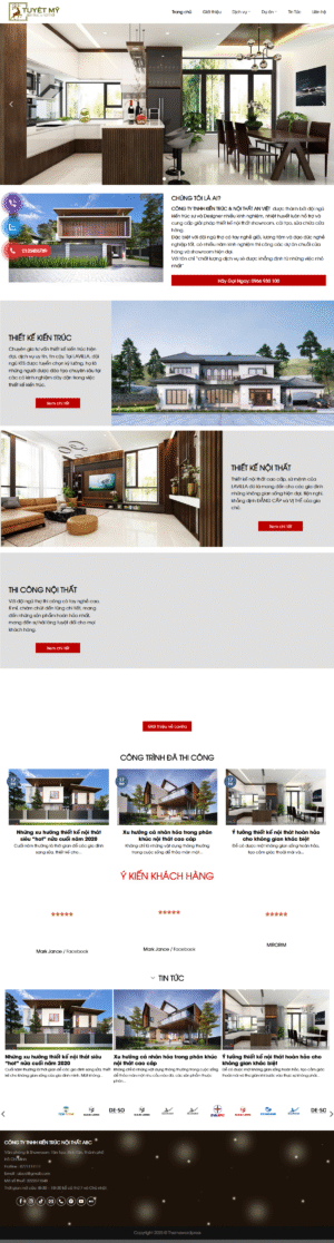 Theme WordPress Website Kiến Trúc 1