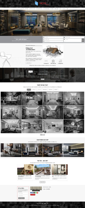 Theme WordPress Website Kiến Trúc 2