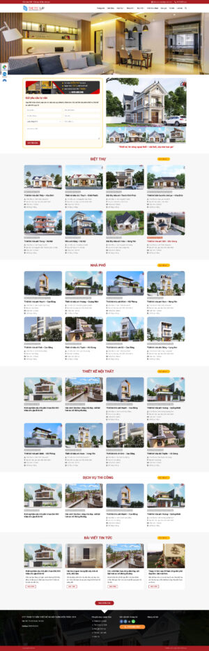 Theme WordPress Website Kiến Trúc 3