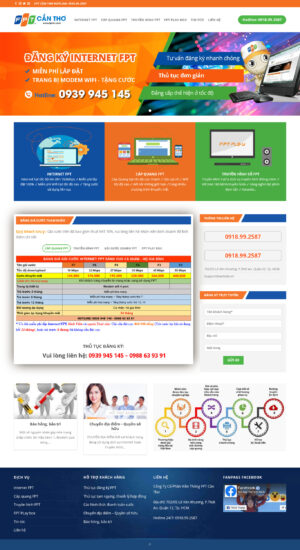 Theme WordPress Website Lắp Mạng