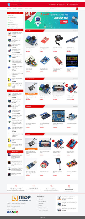 Theme WordPress Website Linh Kiện