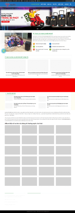 Theme WordPress Website Loa Kéo
