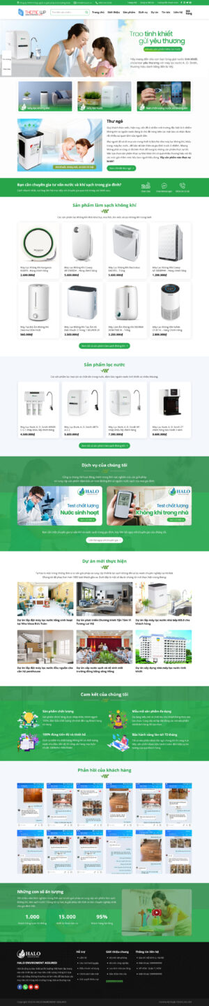 Theme WordPress Website Lọc Khí 3