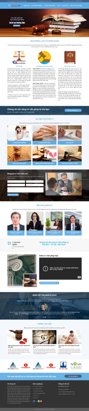 Theme WordPress Website Luật Sư 3