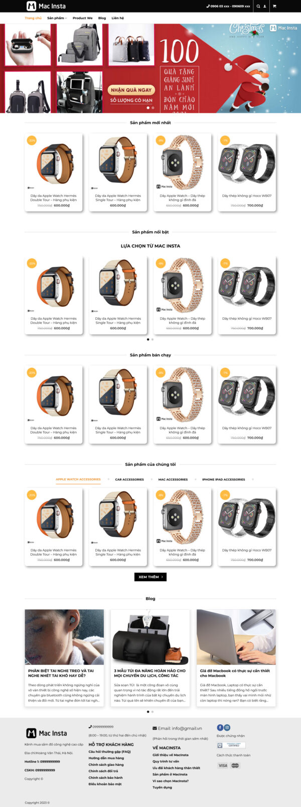 Theme WordPress Website Macshop