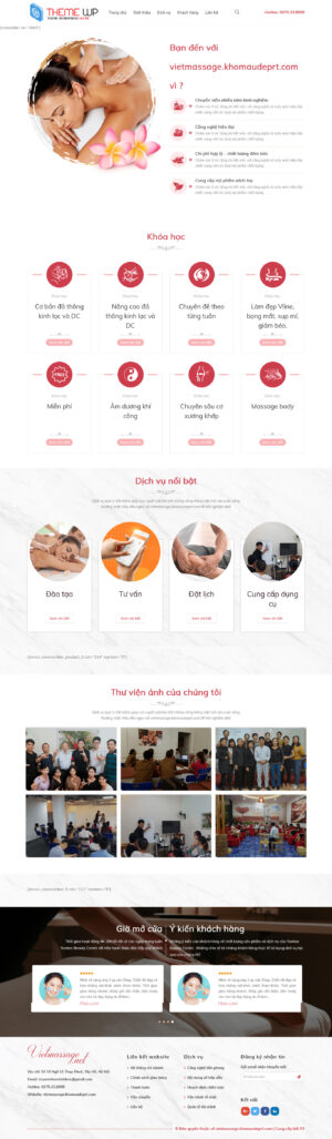 Theme WordPress Website Massage