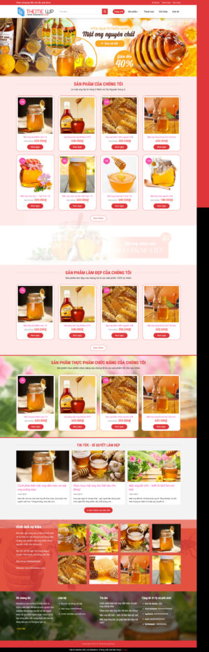 Theme WordPress Website Mật Ong 2