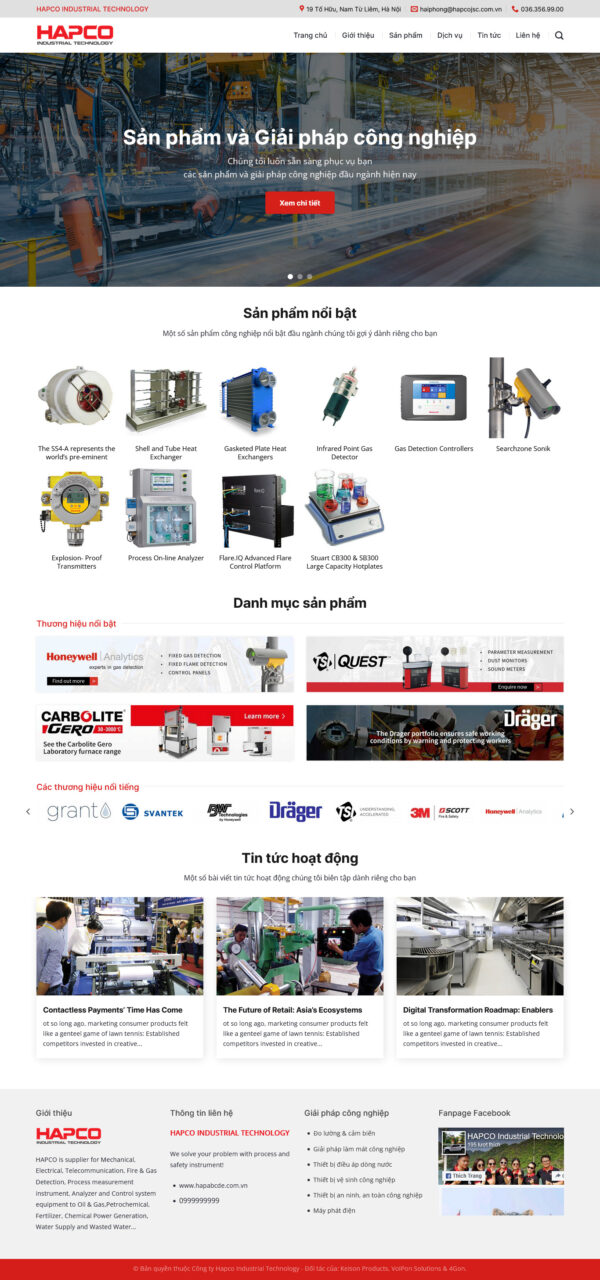 Theme WordPress Website Máy Công Nghiệp