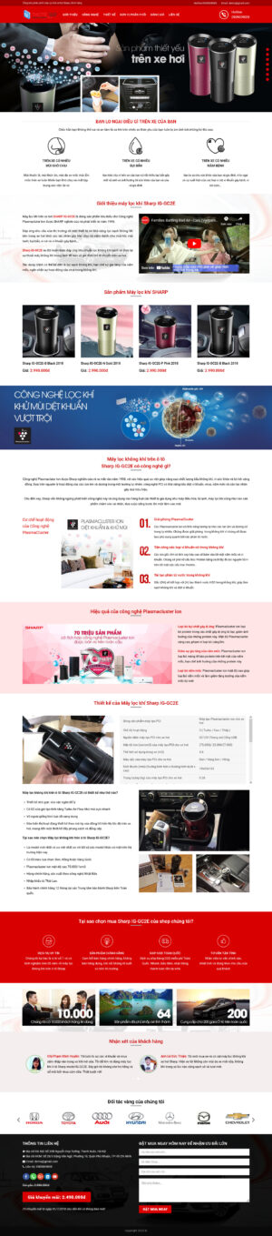 Theme WordPress Website Máy Lọc Khí