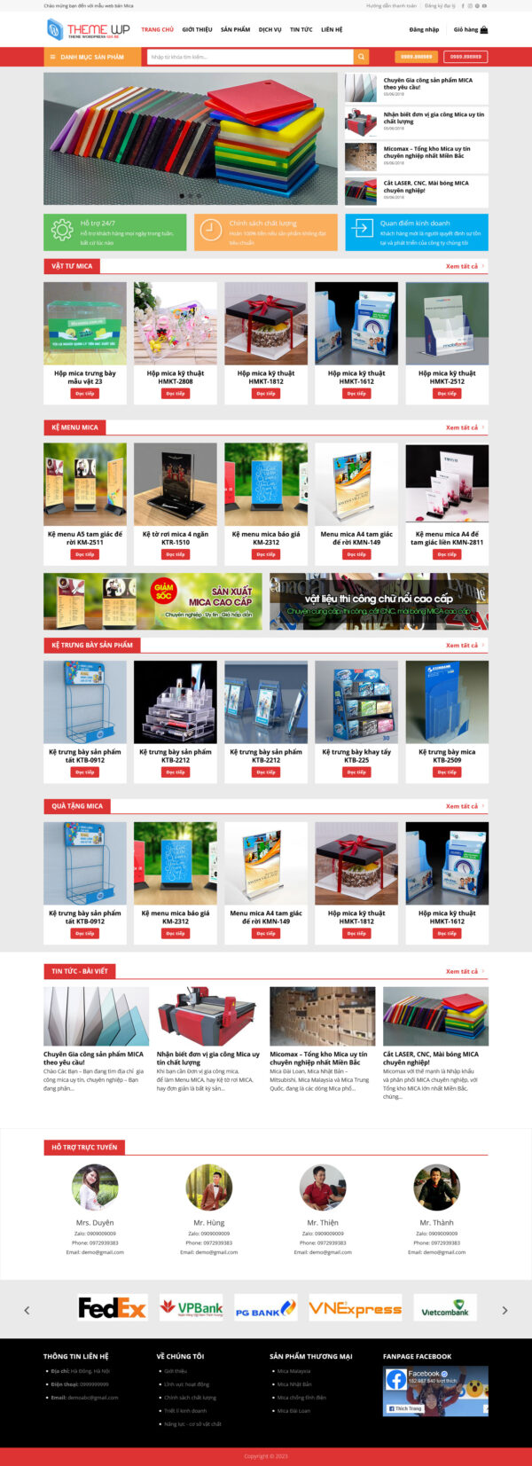 Theme WordPress Website Mica