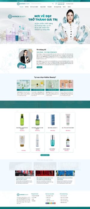 Theme WordPress Website Mỹ Phẩm 02