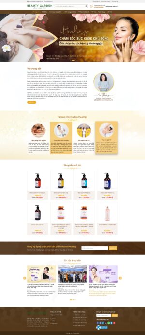 Theme WordPress Website Mỹ Phẩm 04