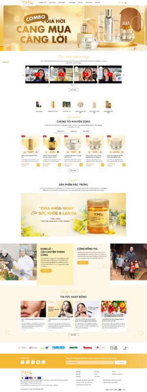 Theme WordPress Website Mỹ Phẩm 05