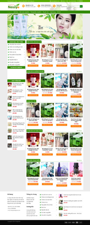 Theme WordPress Website Mỹ Phẩm 2