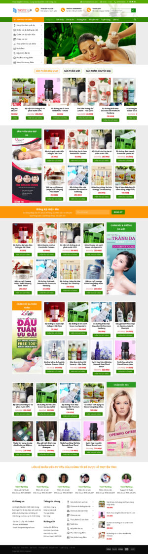 Theme WordPress Website Mỹ Phẩm 3