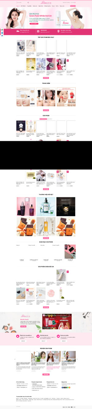 Theme WordPress Website Mỹ Phẩm 5