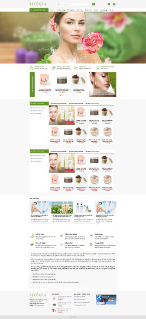 Theme WordPress Website Mỹ Phẩm 7