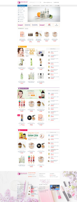 Theme WordPress Website Mỹ Phẩm 8