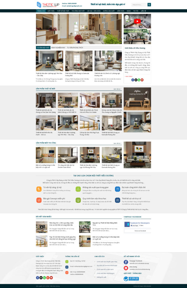 Theme WordPress Website Nội Thất 4