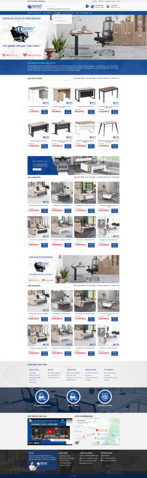 Theme WordPress Website Nội Thất Govi