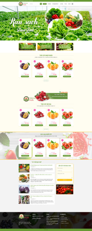 Theme WordPress Website Nông Sản